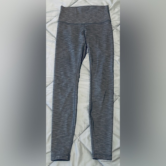 Lululemon Wunder Under Hi-Rise Tight *Full-On Luxtreme 28" Heathered Black Sz 4 - Picture 2 of 6